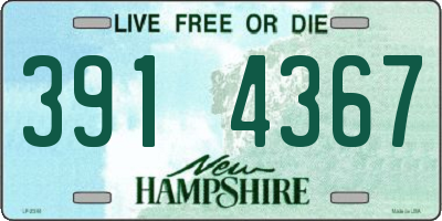 NH license plate 3914367