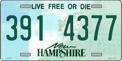 NH license plate 3914377
