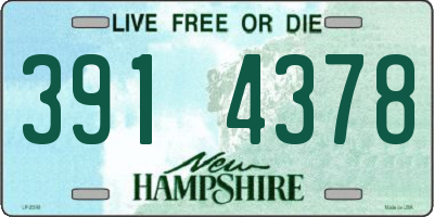 NH license plate 3914378