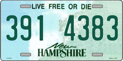 NH license plate 3914383