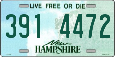 NH license plate 3914472