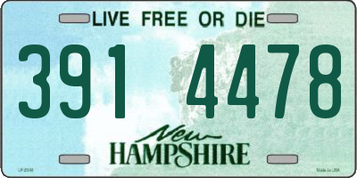 NH license plate 3914478
