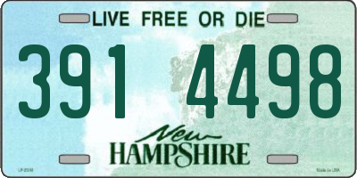 NH license plate 3914498