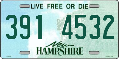 NH license plate 3914532