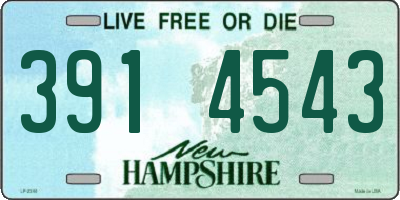 NH license plate 3914543