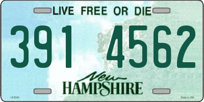 NH license plate 3914562