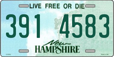 NH license plate 3914583