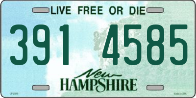 NH license plate 3914585