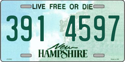 NH license plate 3914597