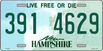 NH license plate 3914629