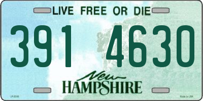 NH license plate 3914630