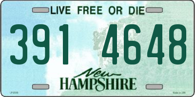 NH license plate 3914648