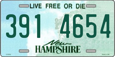 NH license plate 3914654