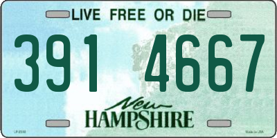NH license plate 3914667