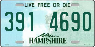 NH license plate 3914690