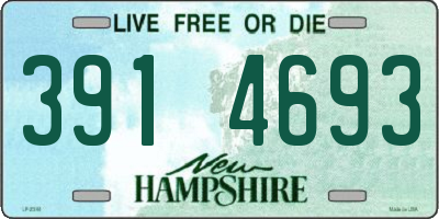 NH license plate 3914693