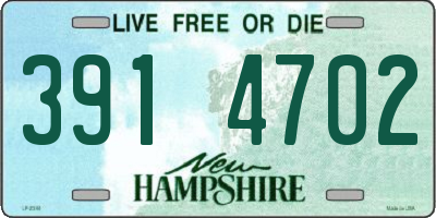 NH license plate 3914702