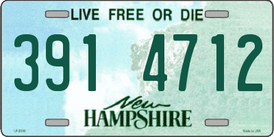 NH license plate 3914712