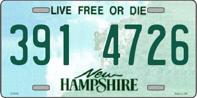 NH license plate 3914726