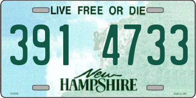 NH license plate 3914733