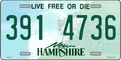 NH license plate 3914736