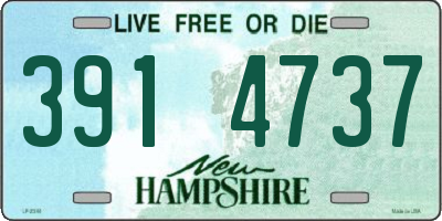NH license plate 3914737