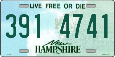 NH license plate 3914741