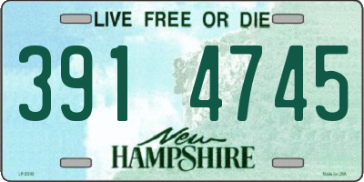 NH license plate 3914745