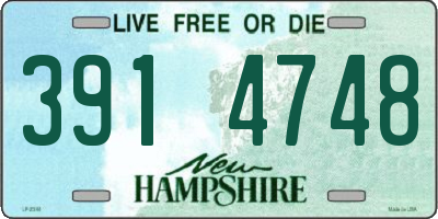 NH license plate 3914748