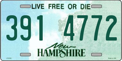 NH license plate 3914772