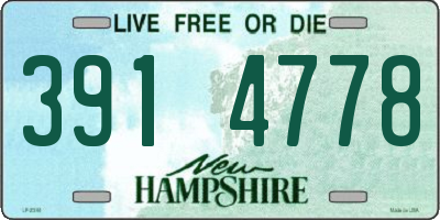 NH license plate 3914778