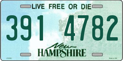 NH license plate 3914782