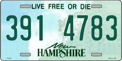 NH license plate 3914783