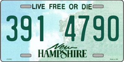 NH license plate 3914790