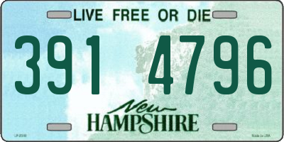 NH license plate 3914796