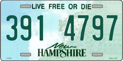NH license plate 3914797