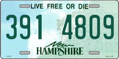 NH license plate 3914809