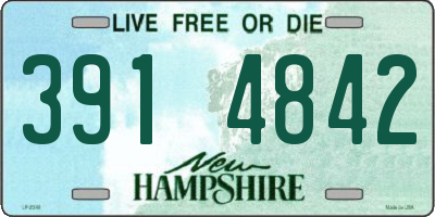 NH license plate 3914842