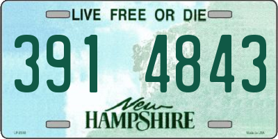 NH license plate 3914843