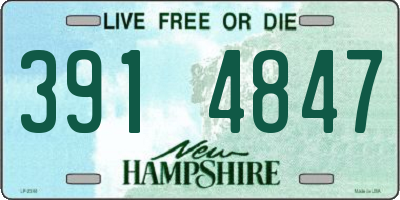 NH license plate 3914847