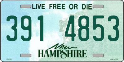 NH license plate 3914853