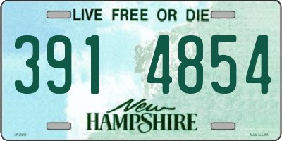 NH license plate 3914854