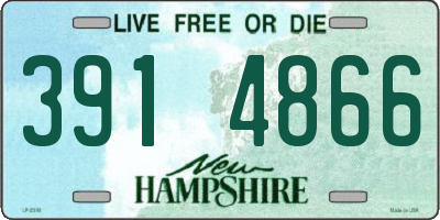 NH license plate 3914866