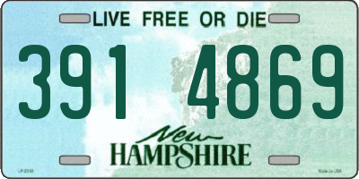 NH license plate 3914869