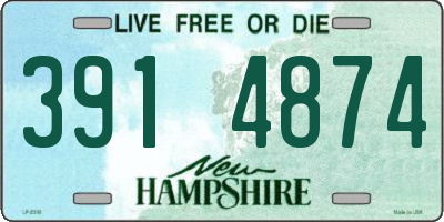 NH license plate 3914874