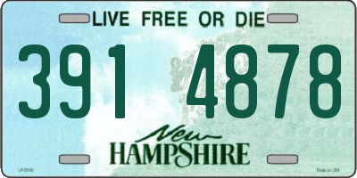 NH license plate 3914878