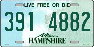 NH license plate 3914882