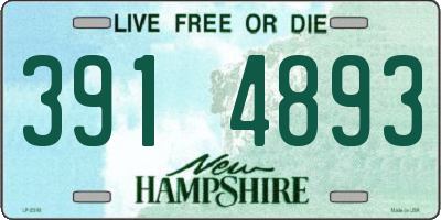 NH license plate 3914893