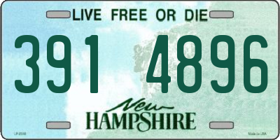 NH license plate 3914896