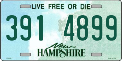 NH license plate 3914899